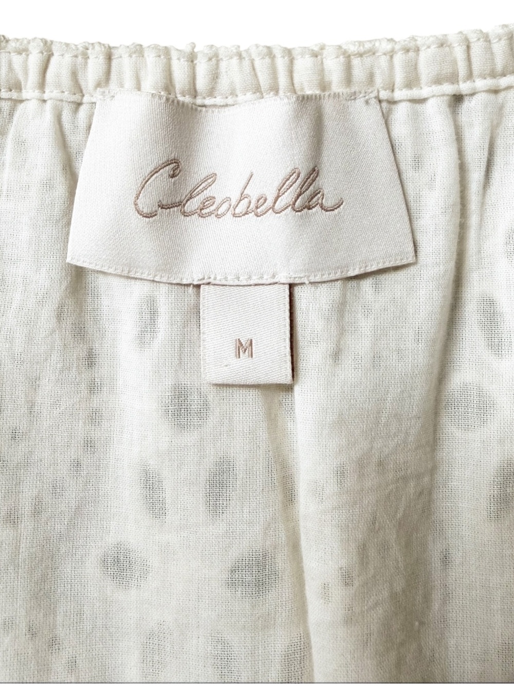 Cleobella Karina Eyelet Lace Ankle Dress in Ivory Size M - Picture 4 of 12